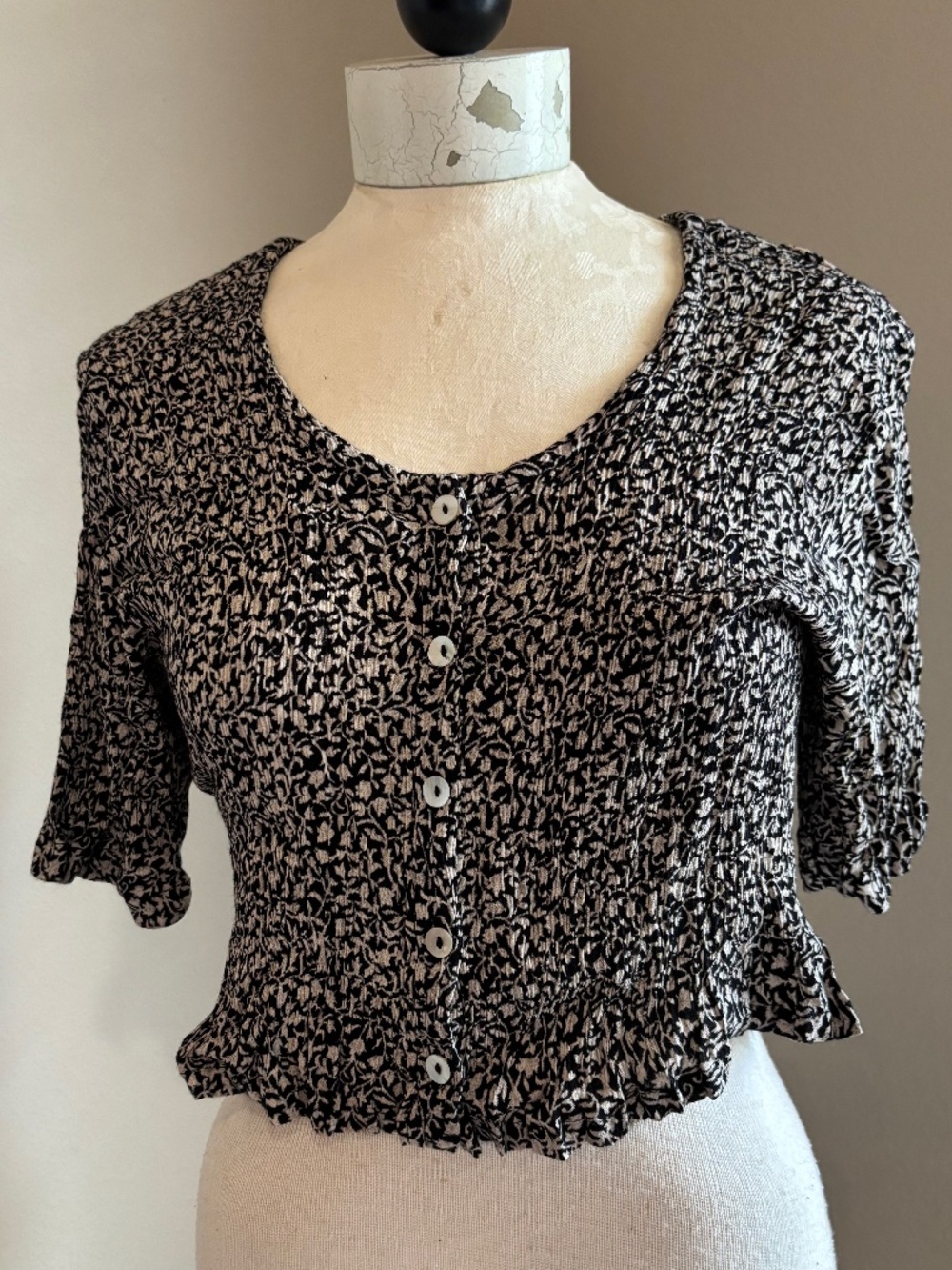 Nostalgic floral blouse